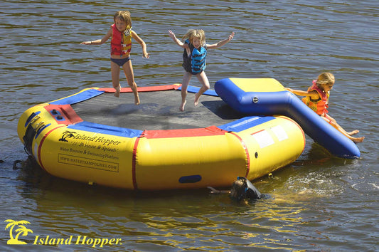 Island Hopper 10' Bounce N Splash Water Park with Slide