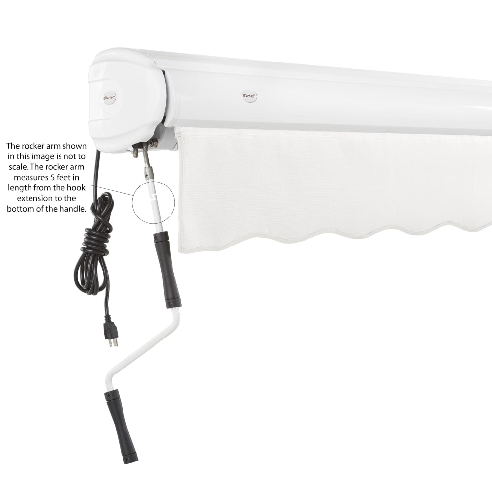 Awntech Key West Premium Electric Retractable Awning (10×8 ft, Model FCL10/FCR10‑SBY)