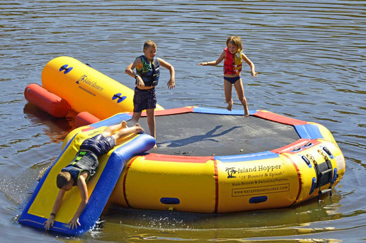 Island Hopper 13' Bounce N Splash Water Bouncer