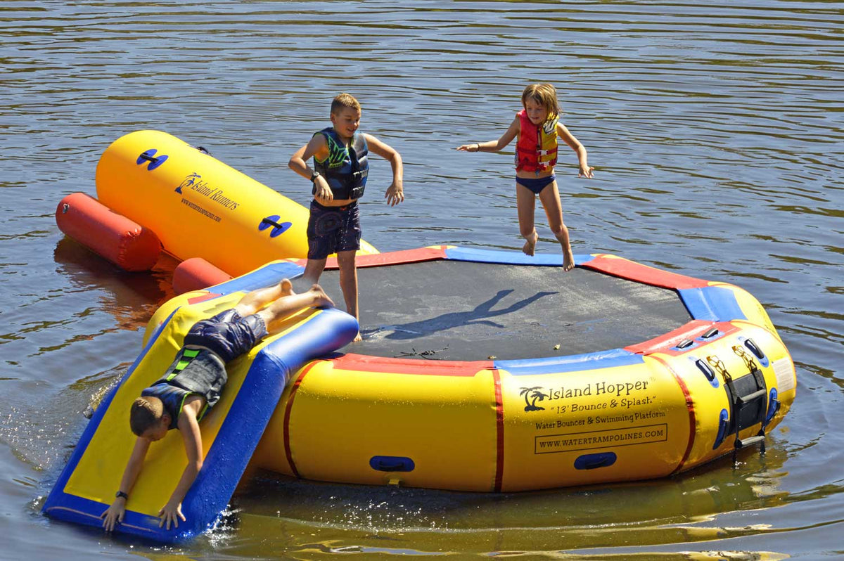 Island Hopper 13' Bounce N Splash Water Bouncer