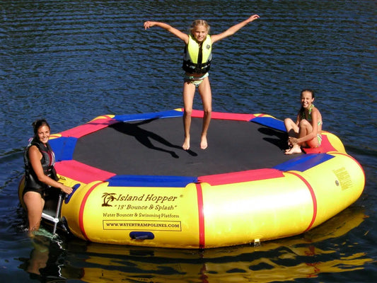 Island Hopper 13' Bounce N Splash Water Bouncer