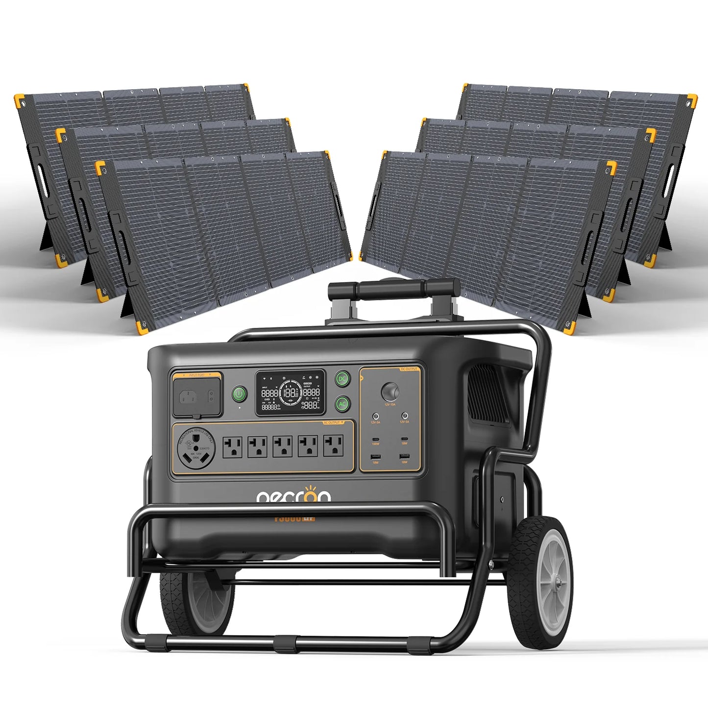 PECRON F3000LFP Portable Power Station 3600W 3072Wh | Expandable LiFePO4 Solar Generator