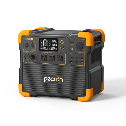 PECRON E2400LFP Portable Power Station – 2400W, 2048Wh LiFePO4, 800W Solar Charging