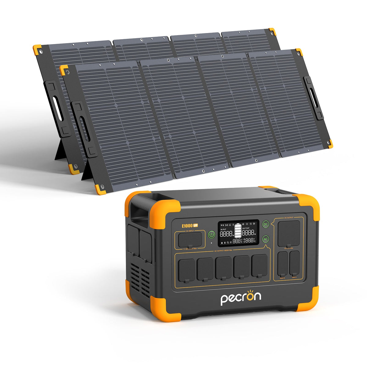 PECRON E1000LFP Solar Generator Kit – 1800W, 1024Wh LiFePO4