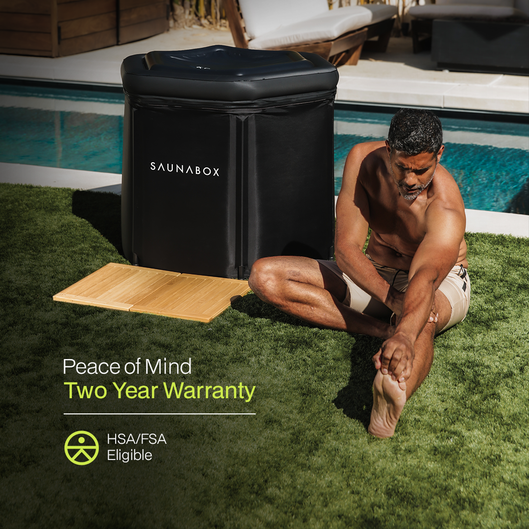 SAUNABOX® Ultimate Recovery Bundle Pro – Infrared Sauna + Cold Plunge Kit
