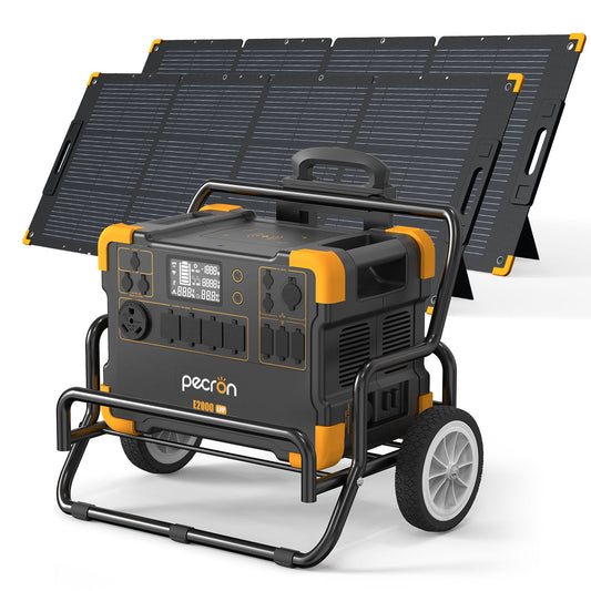 PECRON E2000LFP Expandable Solar Generator System Kit