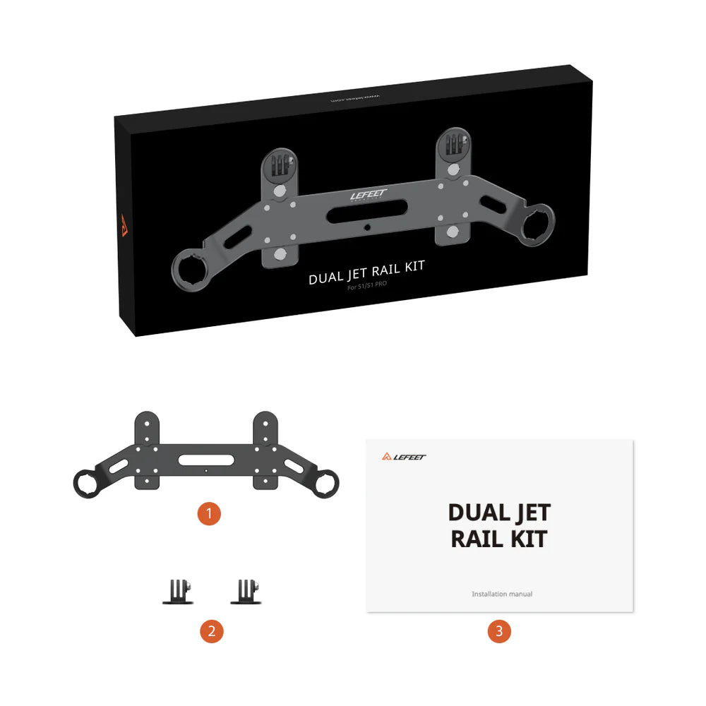 LEFEET S1 PRO Dual Jet Rail Kit