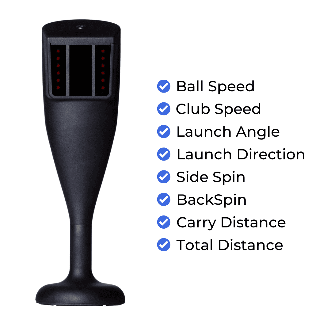 RSG One Launch Monitor displaying swing data on Windows PC