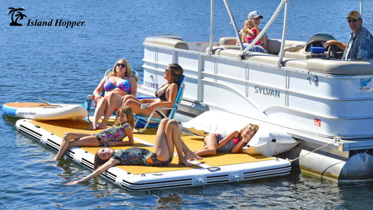 Island Hopper Elite Class Patio Dock 15' x 6' Floating Platform