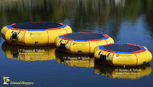 Island Hopper 10' Bounce N Splash Water Bouncer