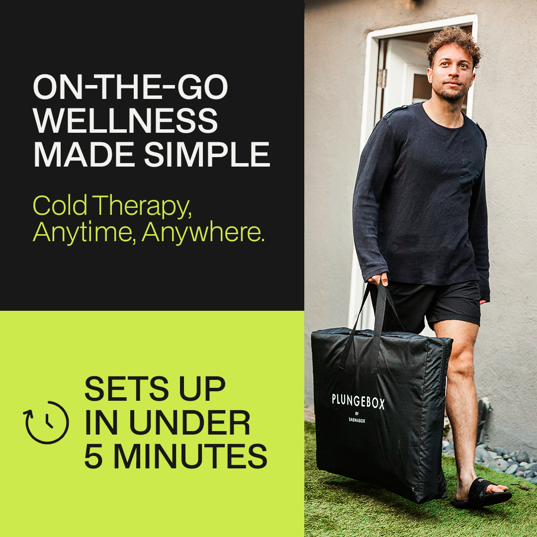 SaunaBox PlungeBox XL: Lay-Flat Cold Tub