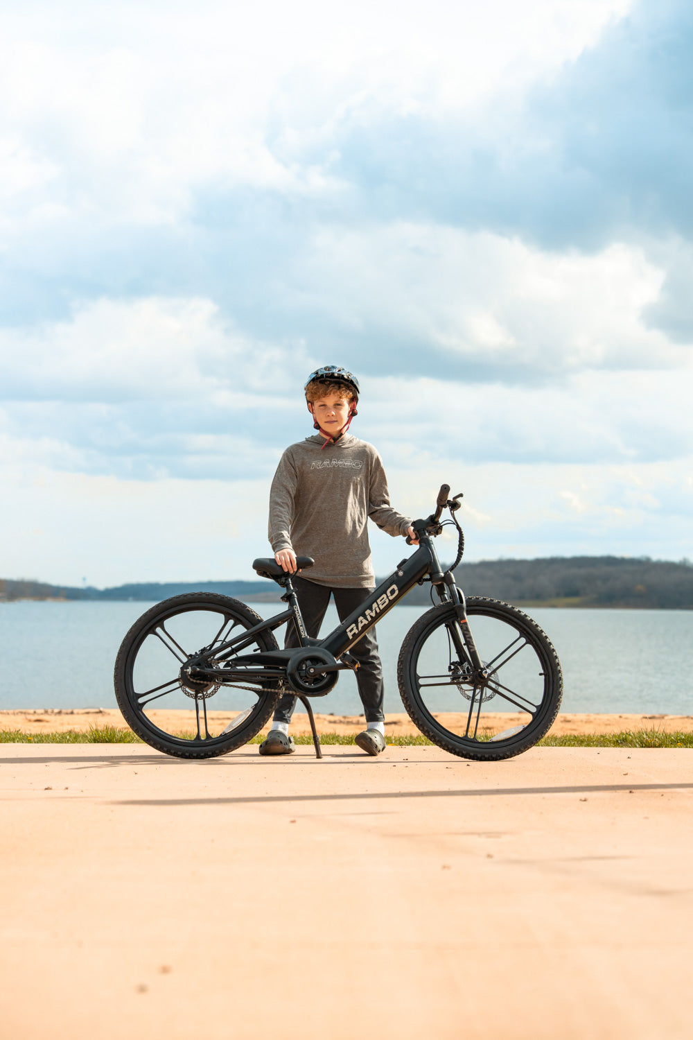 Rambo Kid’s 24" Chameleon Electric Bike – 250W Motor, Up to 16 MPH