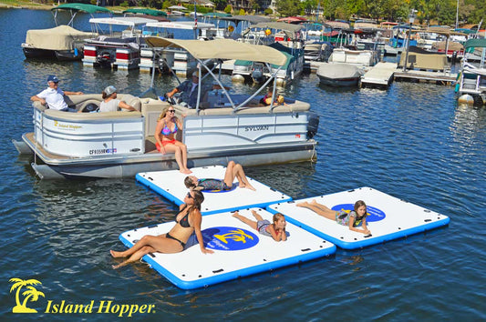 Island Hopper Island Buddy 8' x 6' Inflatable Water Platform & Dock