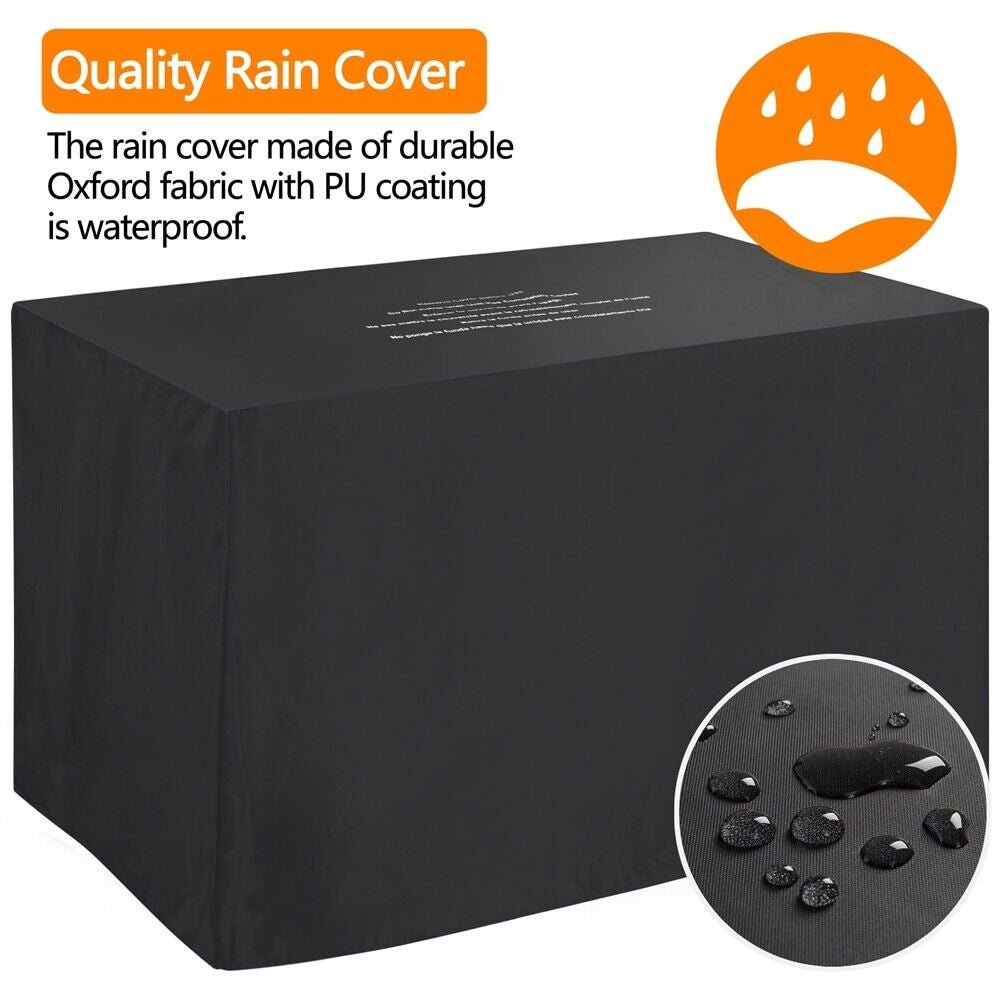 43″ Outdoor Patio Propane Gas Fire Pit Table – 50,000 BTU, Tempered Glass Top & CSA Certified