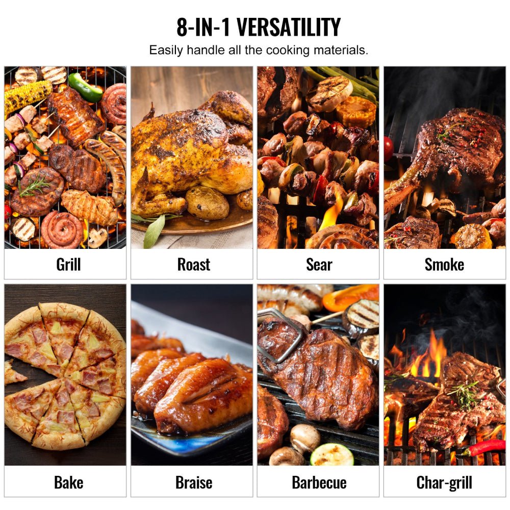 53" Heavy Duty Portable Wood Pellet BBQ Grill With Cart