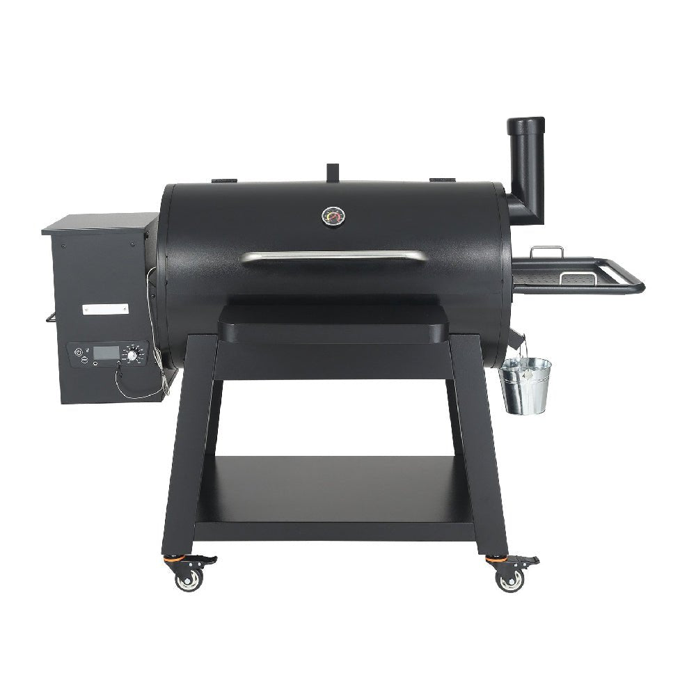 Black barbecue grill on a white background
