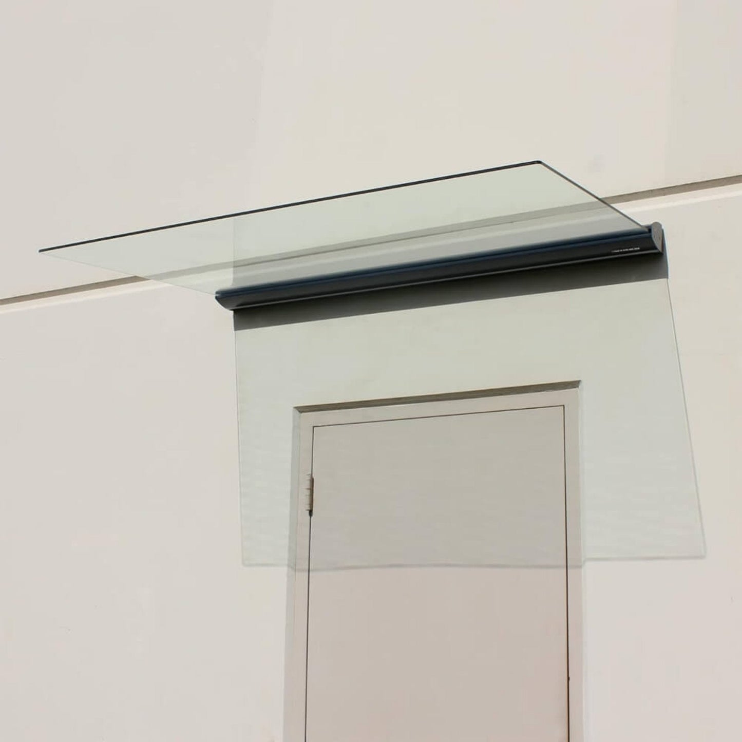 Advaning GA Series Clear Tempered Glass Door & Window Awning – Sleek Weather Protection (55x35 & 63x39)