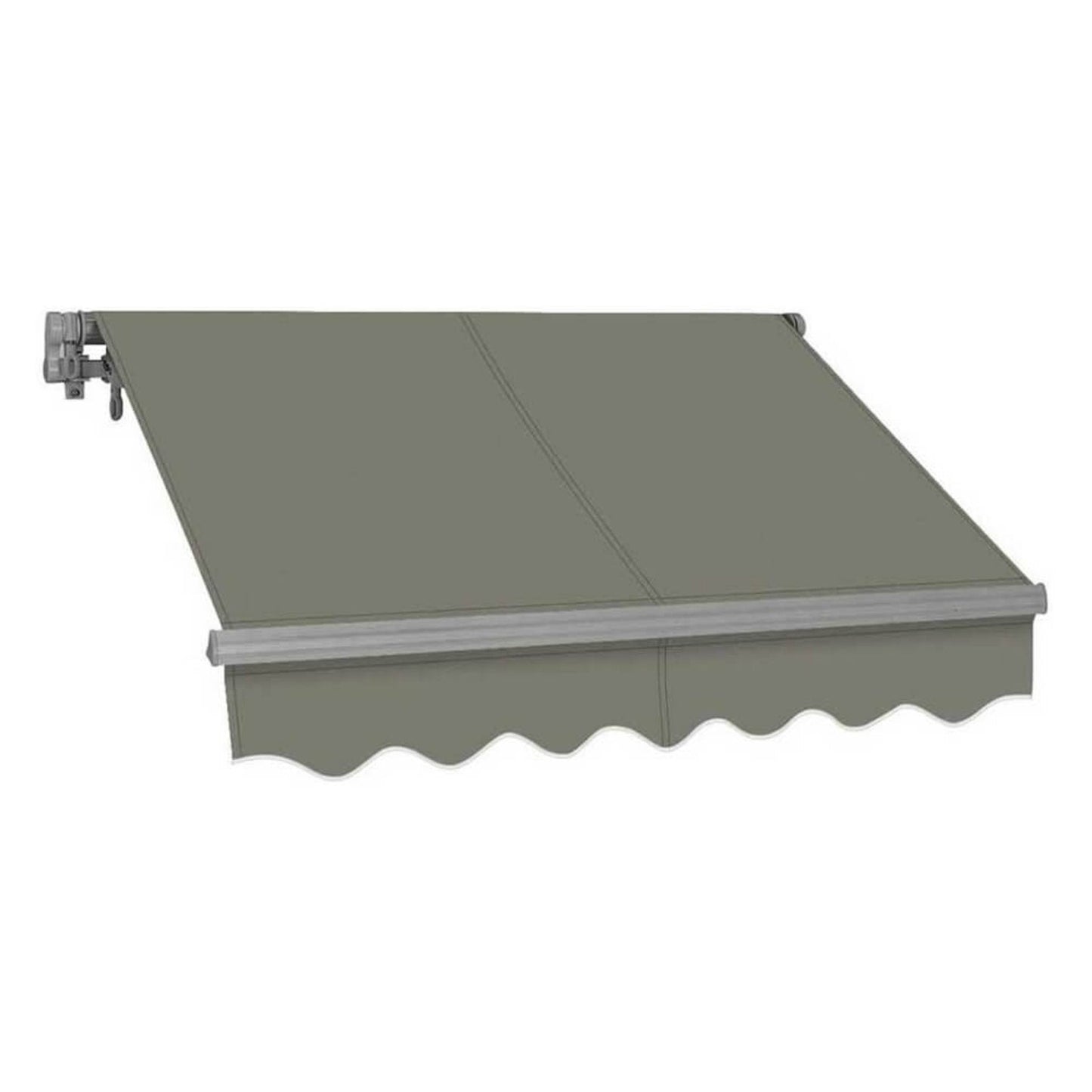 Advaning SG Series Manual Retractable Sun Shade Canopy Awning – Gray, 12×10 & 14×10