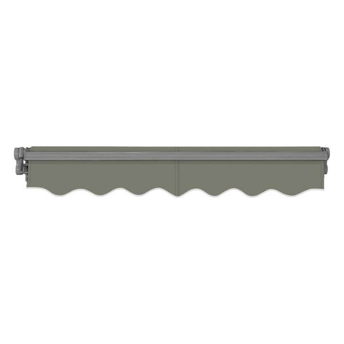Advaning SG Series Manual Retractable Sun Shade Canopy Awning – Gray, 12×10 & 14×10
