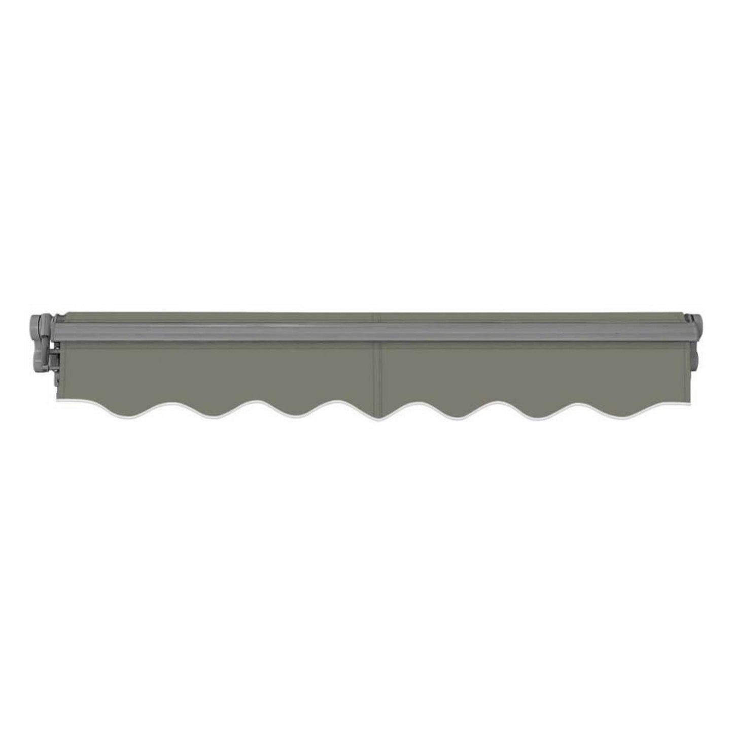 Advaning SG Series Manual Retractable Sun Shade Canopy Awning – Gray, 12×10 & 14×10
