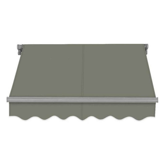 Advaning SG Series Manual Retractable Sun Shade Canopy Awning – Gray, 12×10 & 14×10