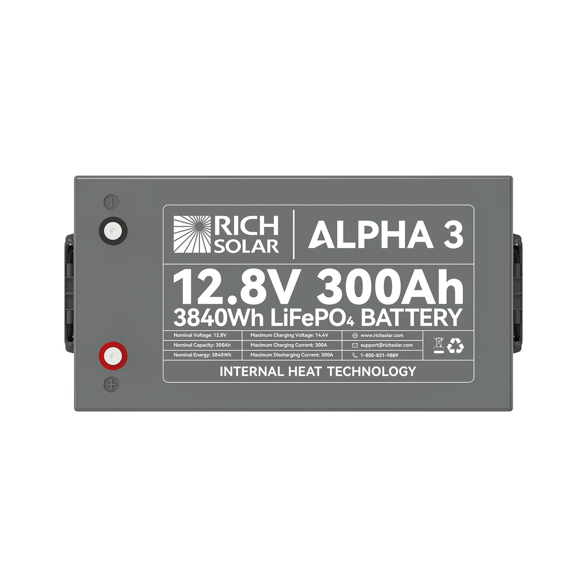 RICH SOLAR ALPHA 3 12V 300Ah LiFePO4 Battery - product image 5