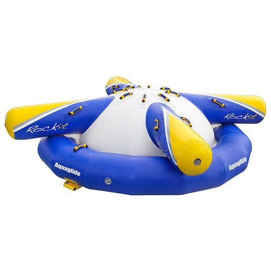 Aquaglide Rockit Jr 4-Person Inflatable Circular Water Rocker