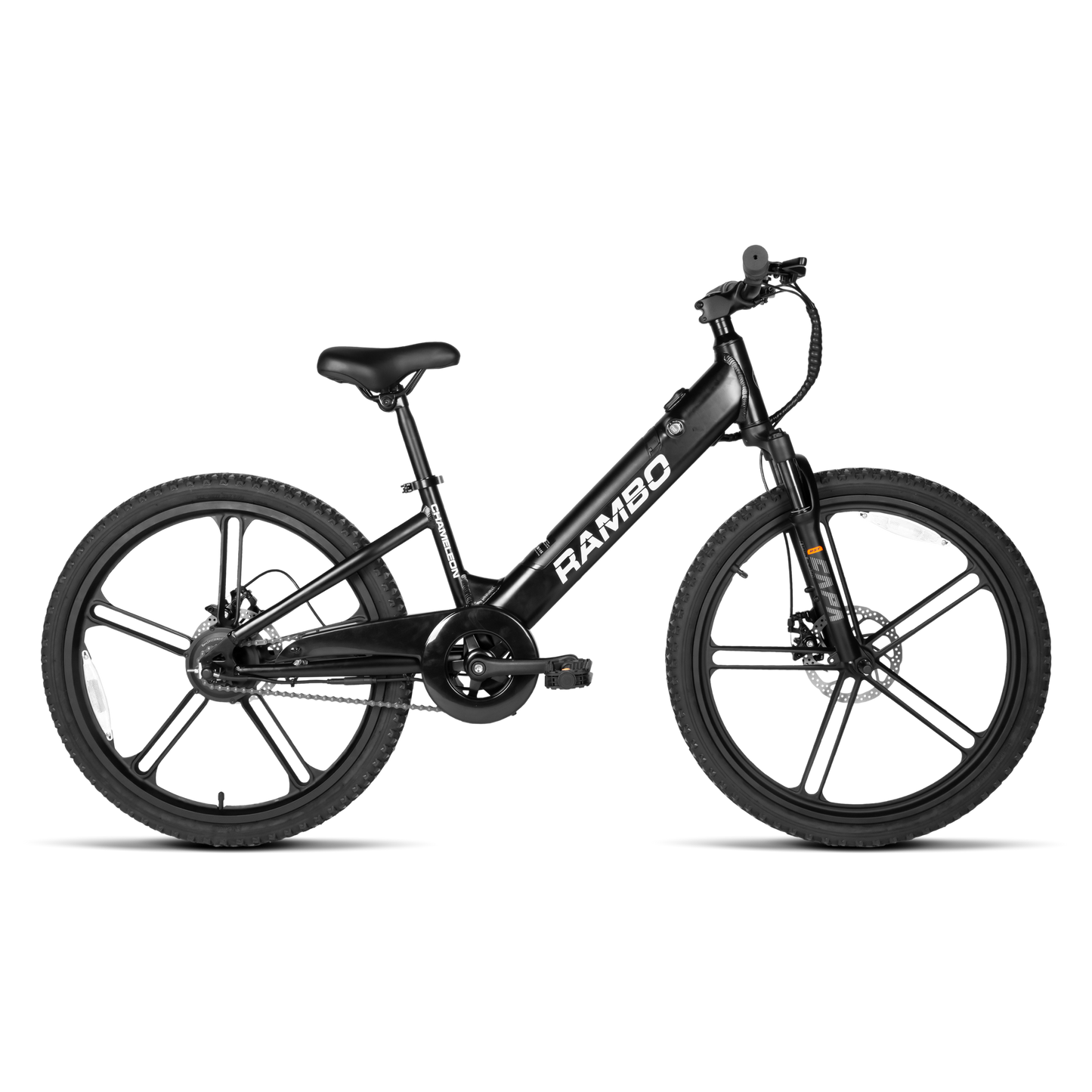 Rambo Kid’s 24" Chameleon Electric Bike – 250W Motor, Up to 16 MPH