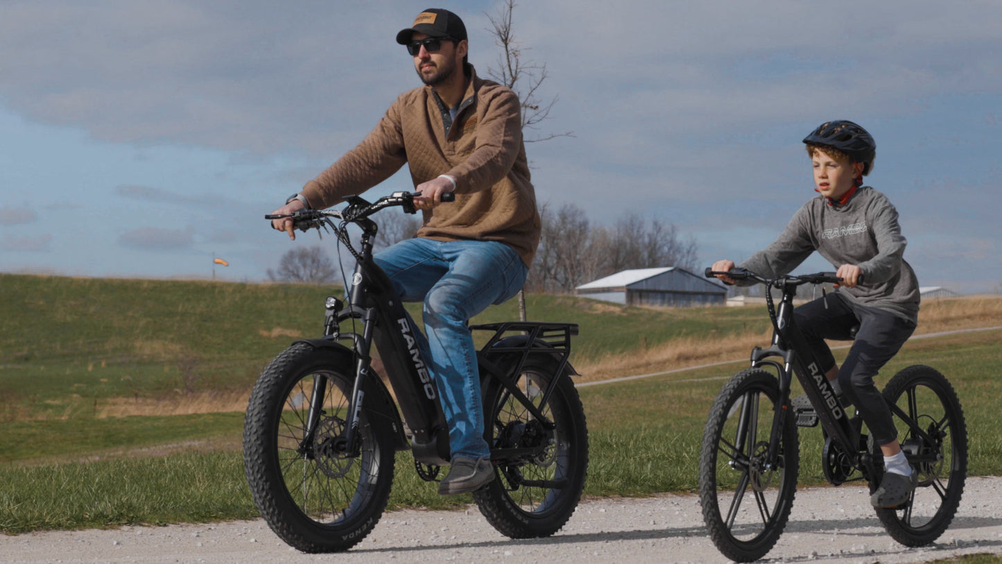 Rambo Kid’s 24" Chameleon Electric Bike – 250W Motor, Up to 16 MPH