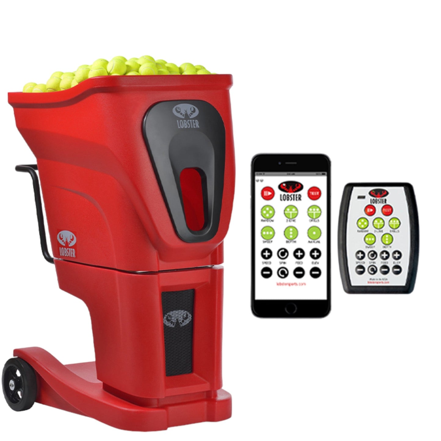 Lobster Sports Phenom® Two – Fully Programmable Commercial Tennis Ball Machine