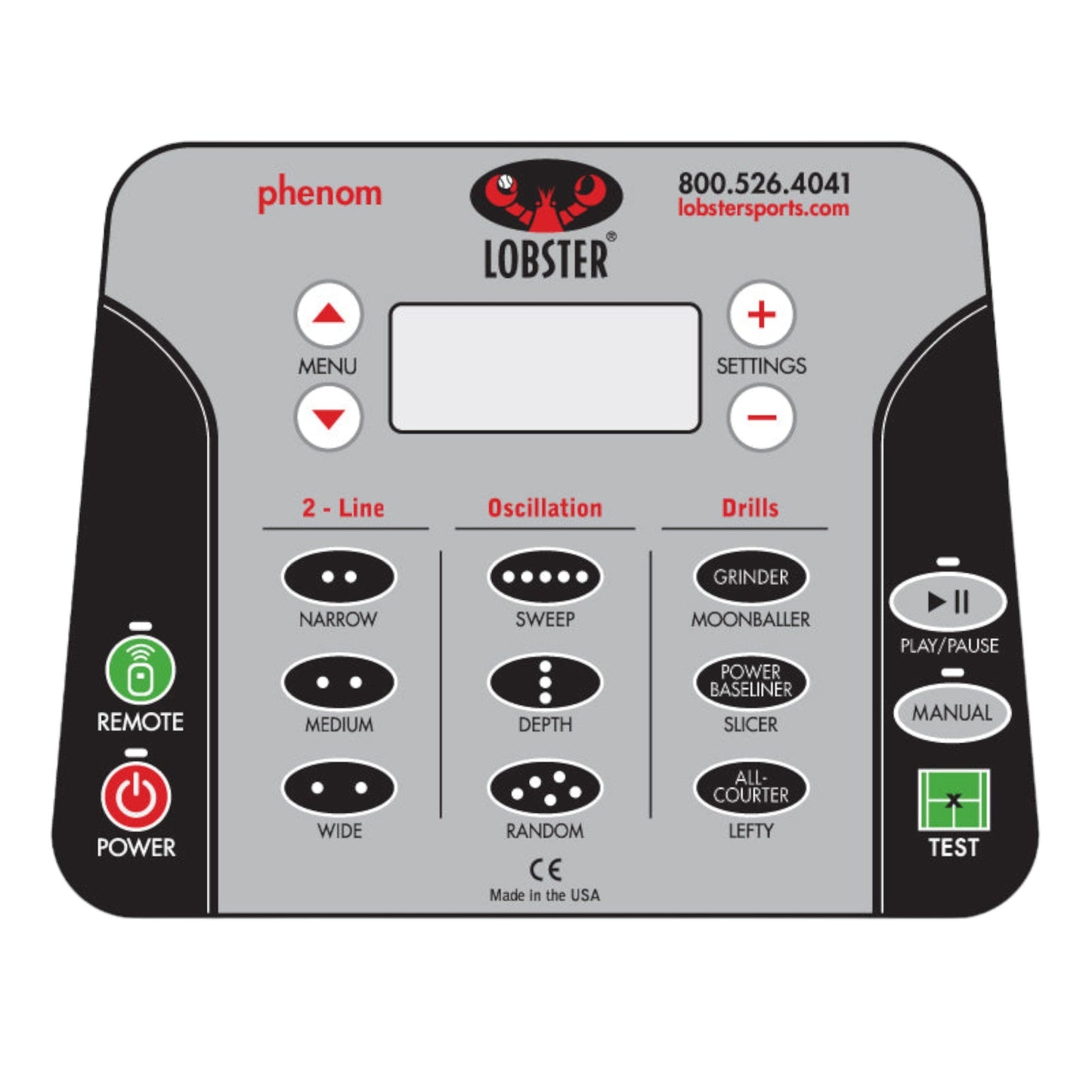 Lobster Sports Phenom® – Commercial-Grade Electric Tennis Ball Machine