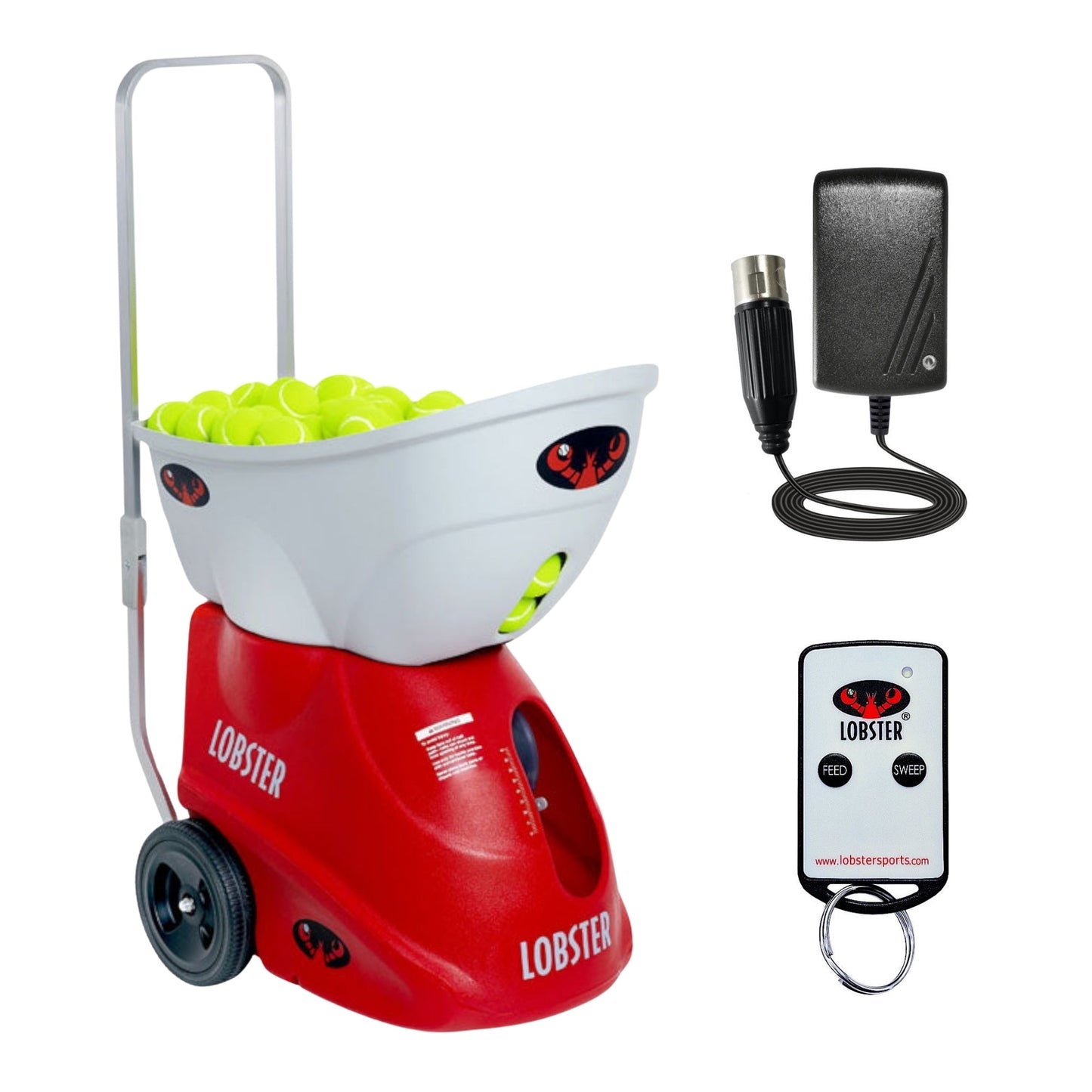 Lobster Sports Elite One Tennis Ball Machine – Enhanced Spin, Speed & Lob Training