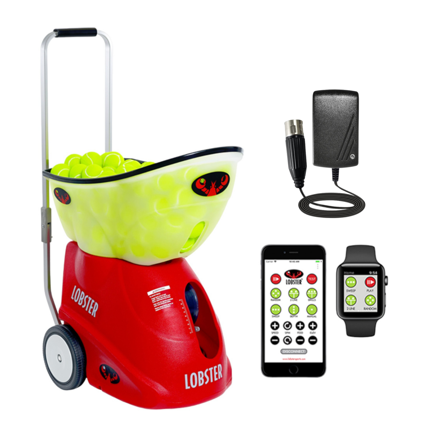 Lobster Sports Elite Grand Five LE – Advanced Digital Tennis Ball Machine