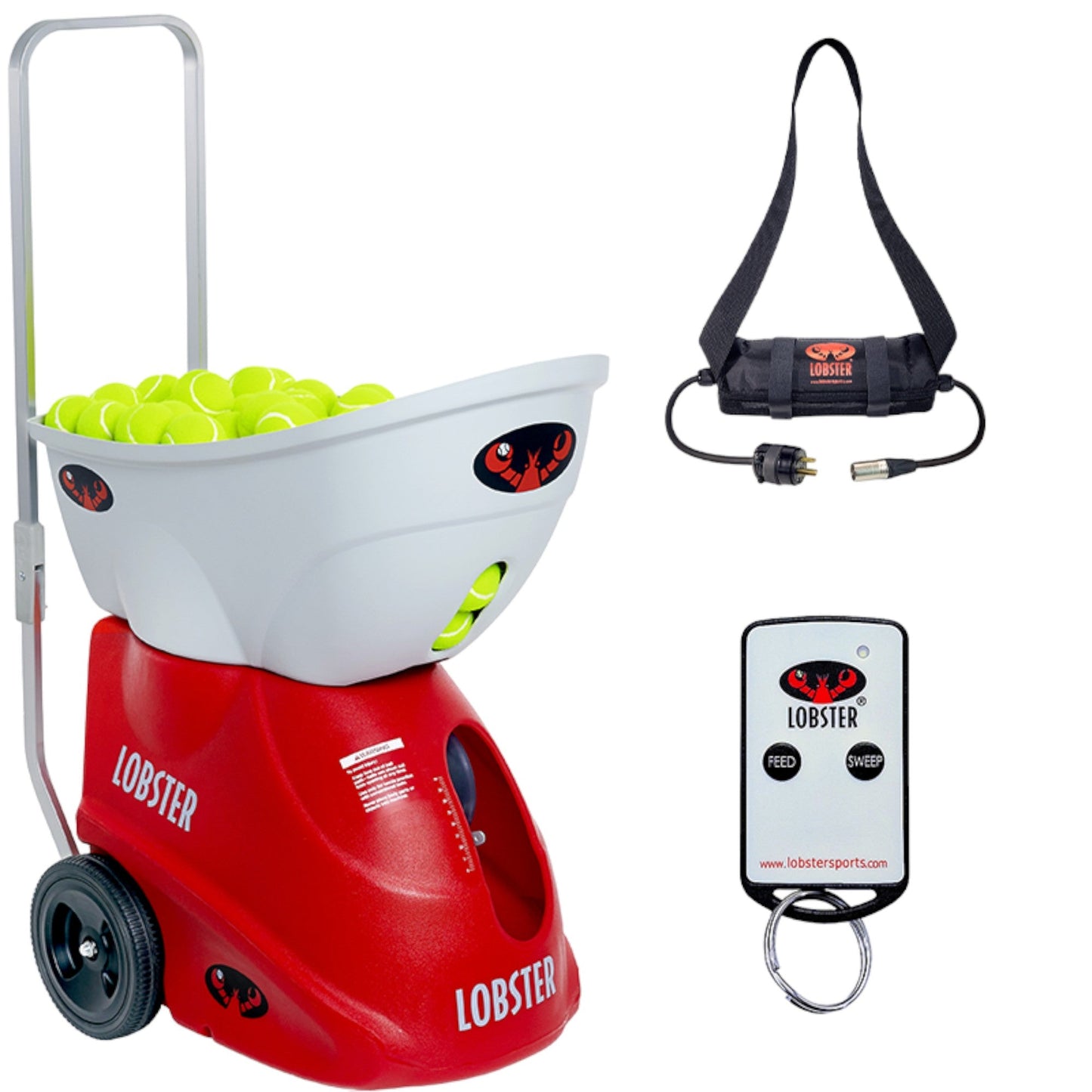 Lobster Sports Elite One Tennis Ball Machine – Enhanced Spin, Speed & Lob Training