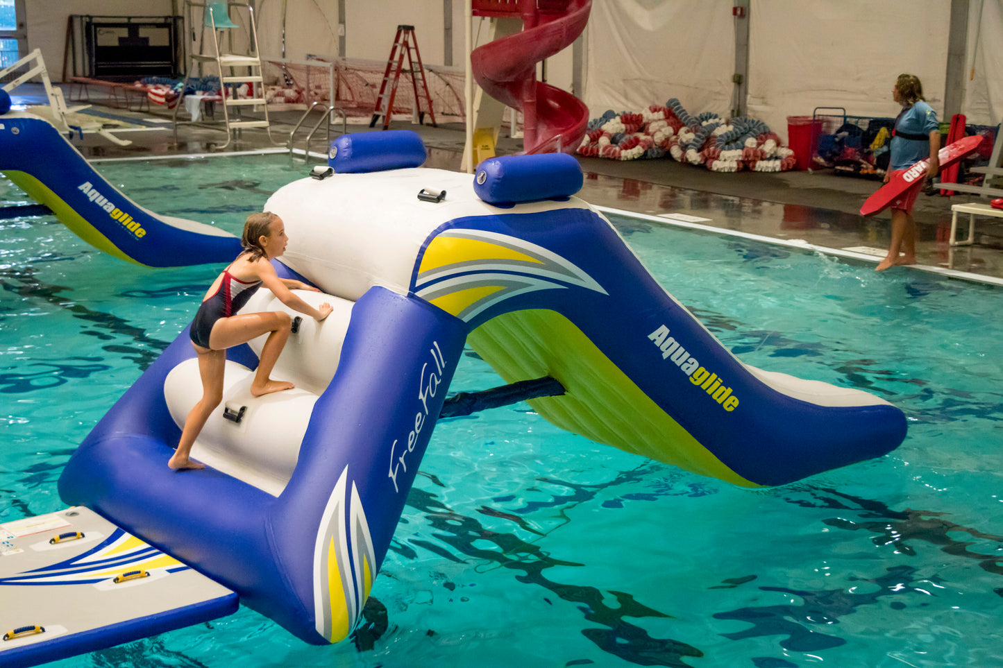 Aquaglide Freefall 6' Water Bouncer Climbing Slide