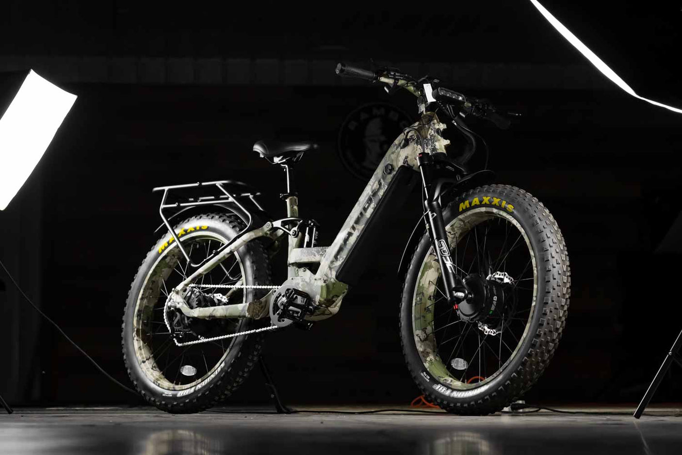 Rambo Bikes Hellcat 2.0 - 1000W AWD Full Suspension Electric Hunting Bike