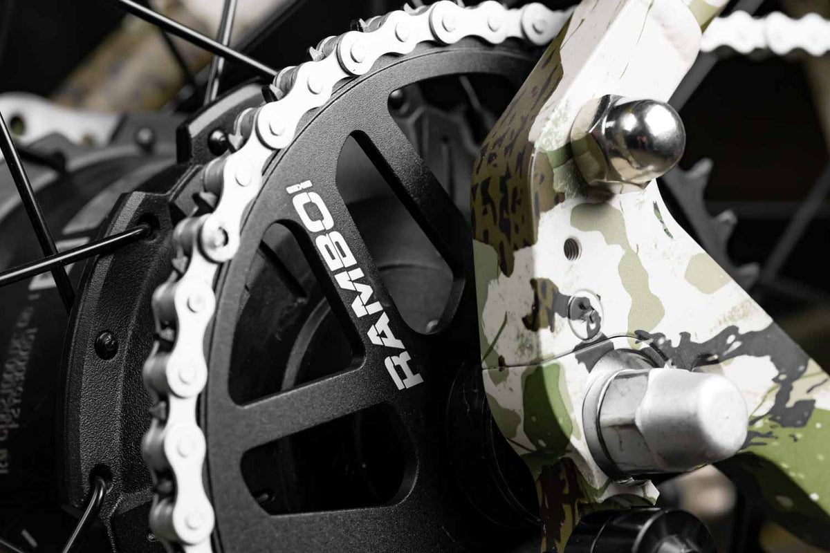 Rambo Bikes Hellcat 2.0 - 1000W AWD Full Suspension Electric Hunting Bike