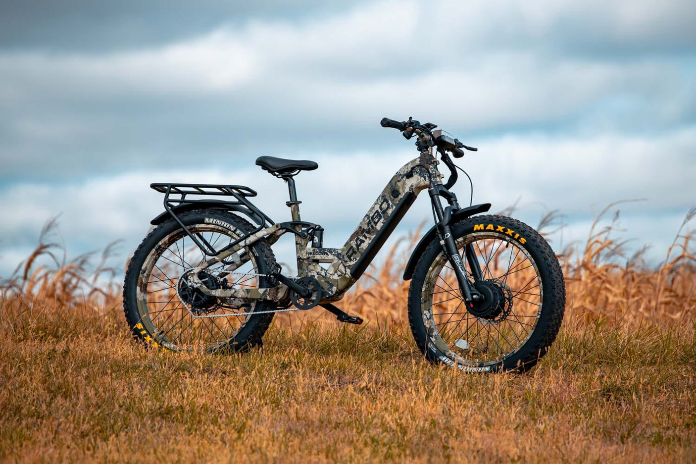 Rambo Bikes Hellcat 2.0 - 1000W AWD Full Suspension Electric Hunting Bike