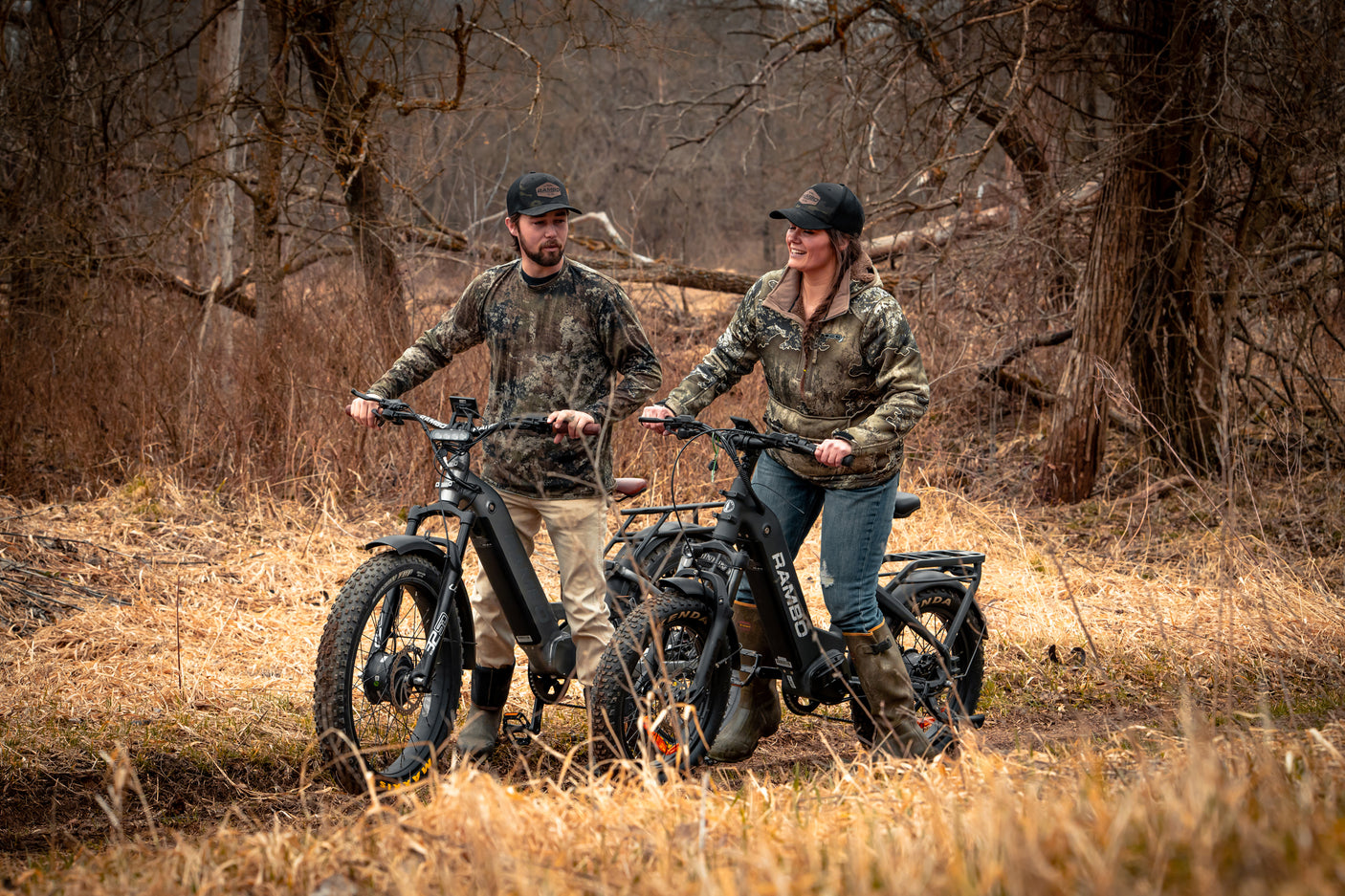 Rambo Bikes Hellcat 2.0 - 1000W AWD Full Suspension Electric Hunting Bike