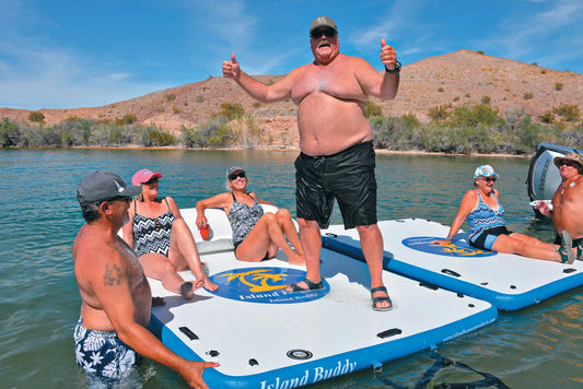 Island Hopper Island Buddy 8' x 6' Inflatable Water Platform & Dock