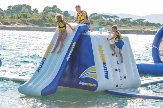 Aqauaglide King of The Mountain Inflatable Wall/slide Combo (Complete Set)