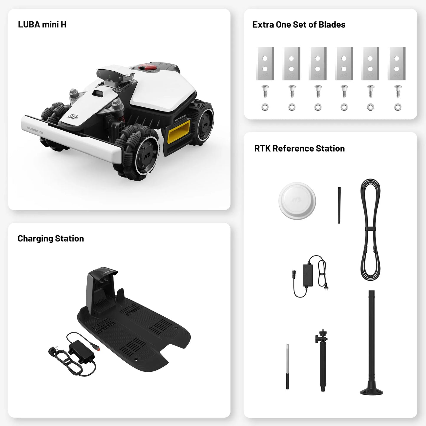 Mammotion LUBA mini AWD (H Version) – Perimeter-Wire-Free Robot Lawn Mower