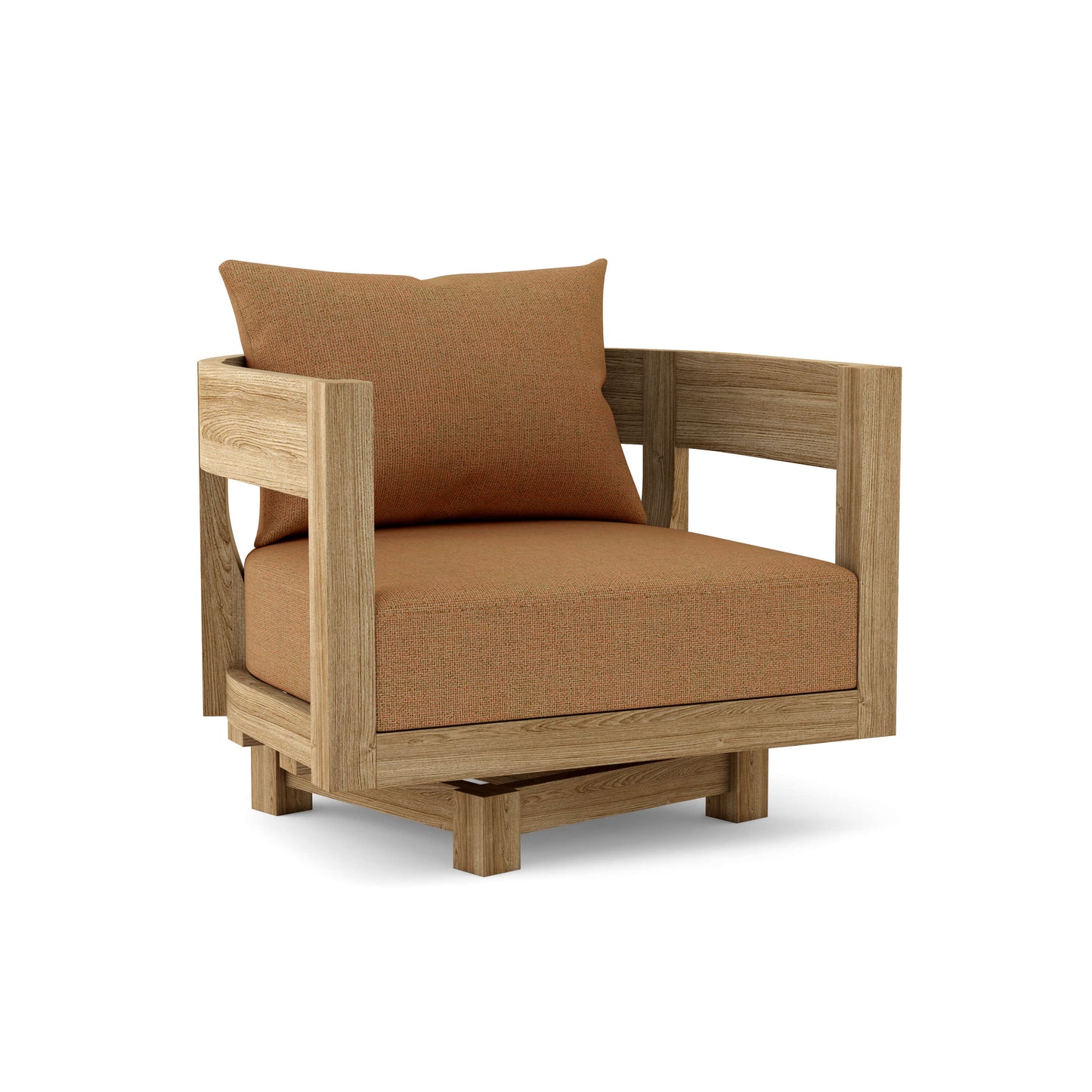 Anderson Coronado Deep Seating Swivel Armchair – Solid Teak with 360° Rotation (DS-308)