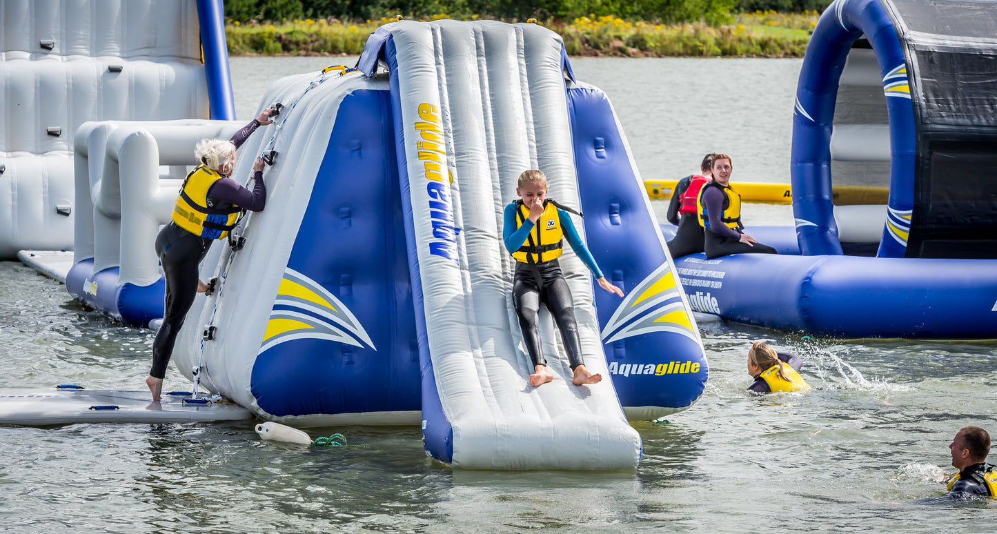Aqauaglide King of The Mountain Inflatable Wall/slide Combo (Complete Set)