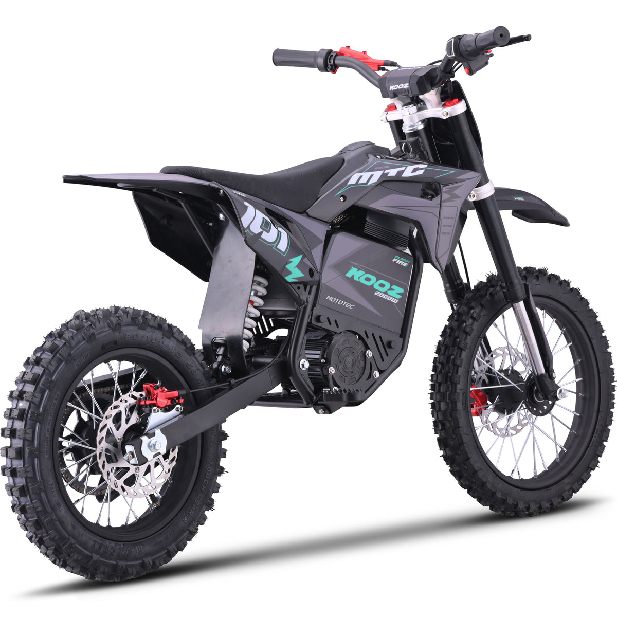 MotoTec 60V 2000W Pro Electric Dirt Bike Lithium HP115E – 40 MPH