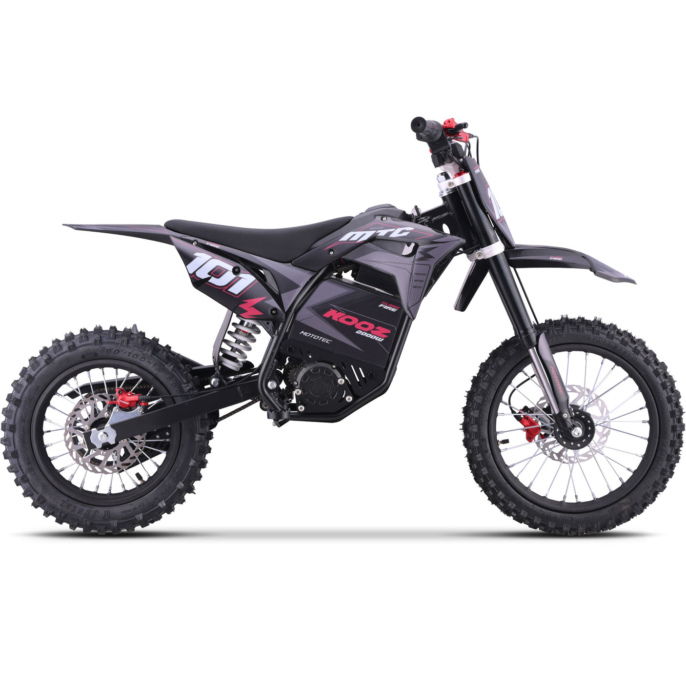 MotoTec 60V 2000W Pro Electric Dirt Bike Lithium HP115E – 40 MPH