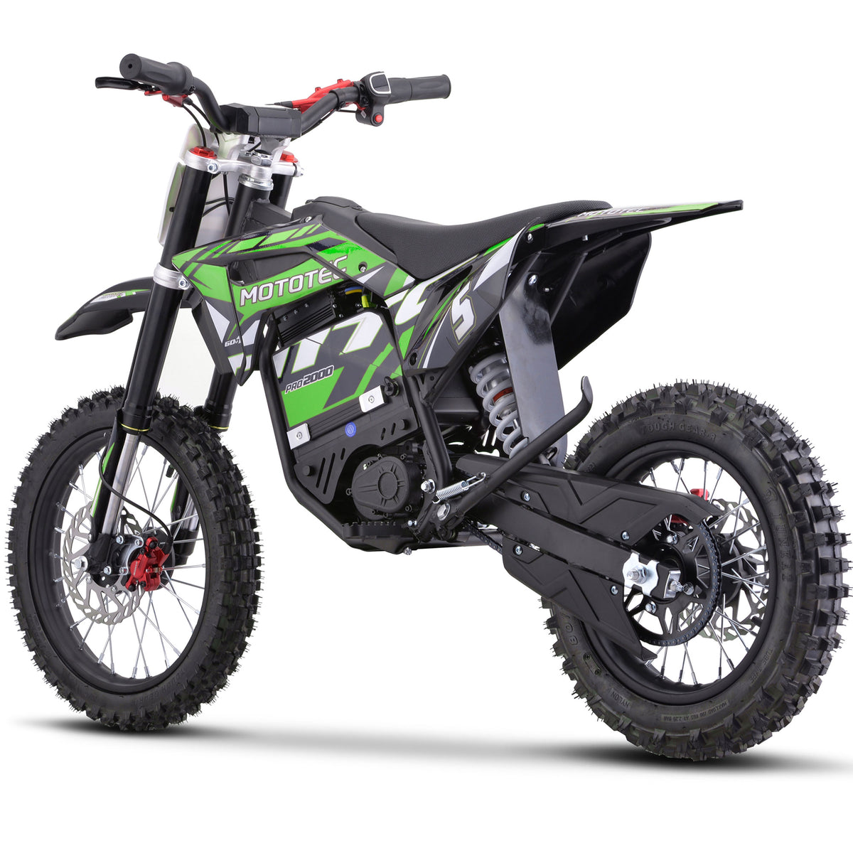 MotoTec 60v 2000w Pro Electric Dirt Bike – Up to 40 MPH, Lithium Battery, Ages 13+