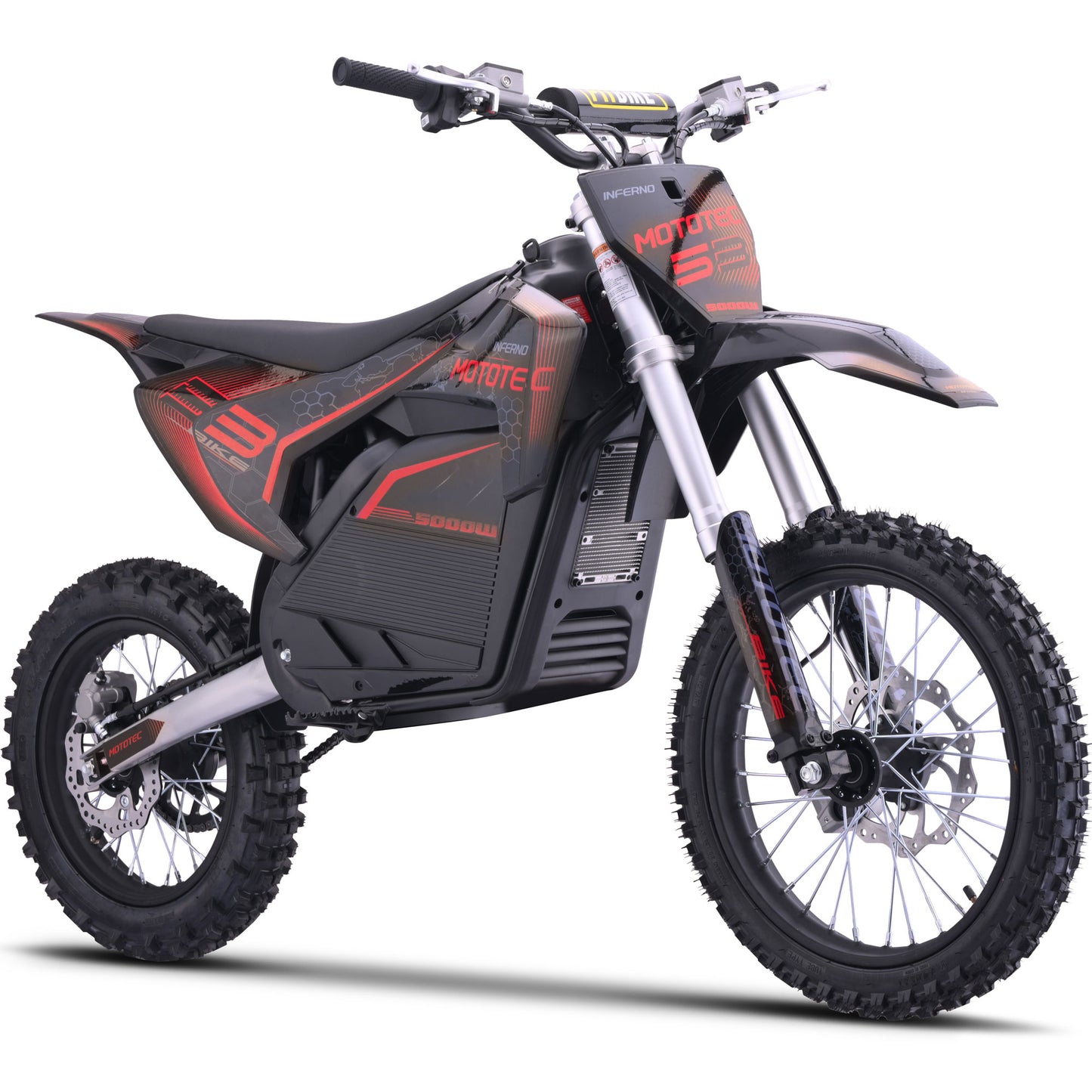 MotoTec 72 V 5000 W Pro Electric Dirt Bike – Up to 50 MPH, Bluetooth Control (Ages 13+)
