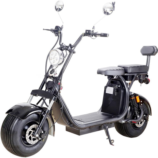 MotoTec Knockout 60 V 2000 W Lithium Electric Scooter – Black