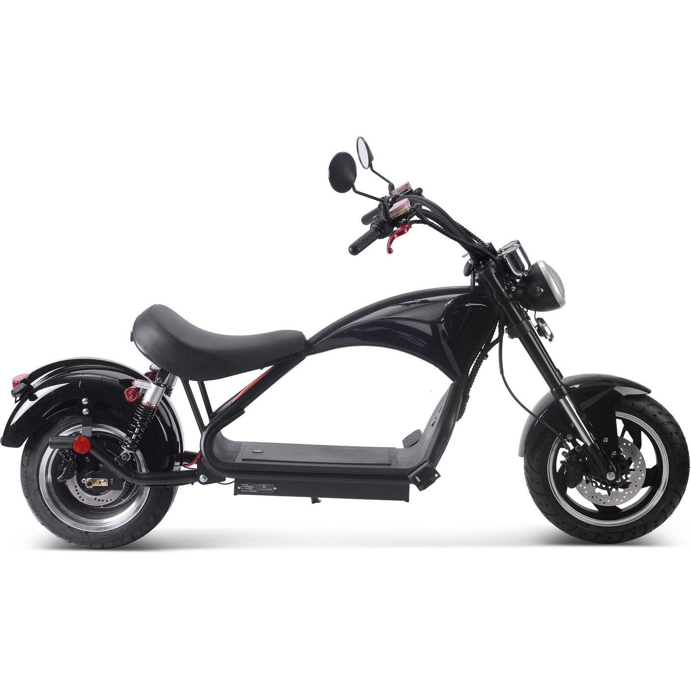 MotoTec Lowboy 60 V 2500 W Lithium Electric Scooter – Black